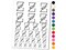 Rose Typewriter Font Capital Letter Z Temporary Tattoo Water Resistant Fake Body Art Set Collection